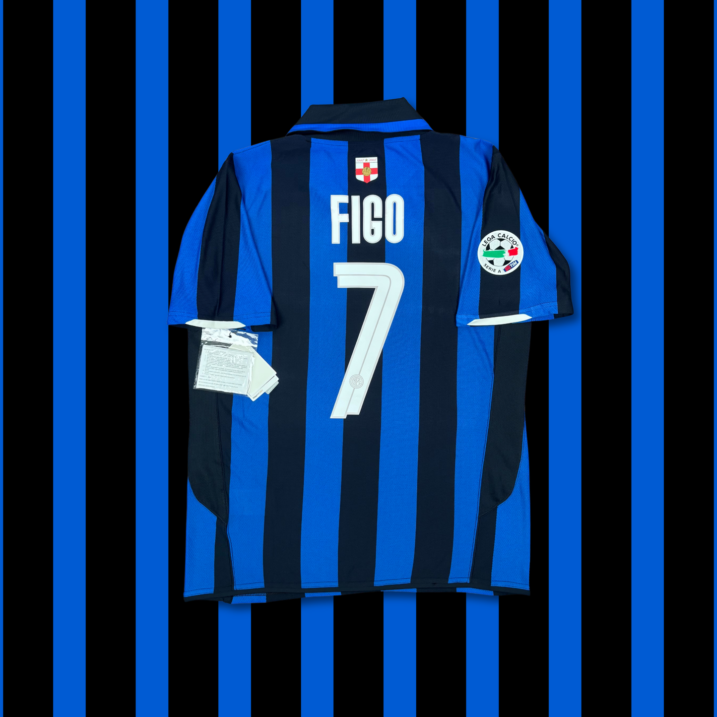2007/08 Inter Milan Centenary Home Shirt - Figo - M - New with Tag