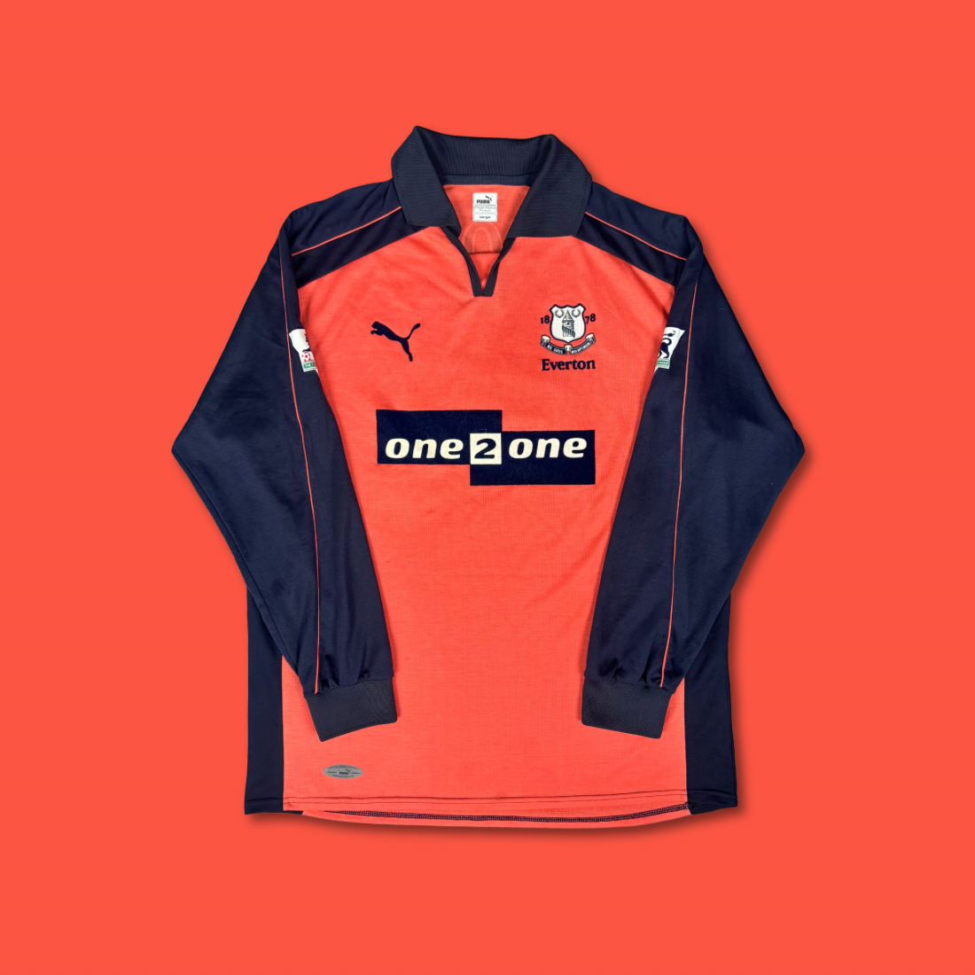 2001/02 Everton Third Longsleeve Shirt - Gascoigne - L