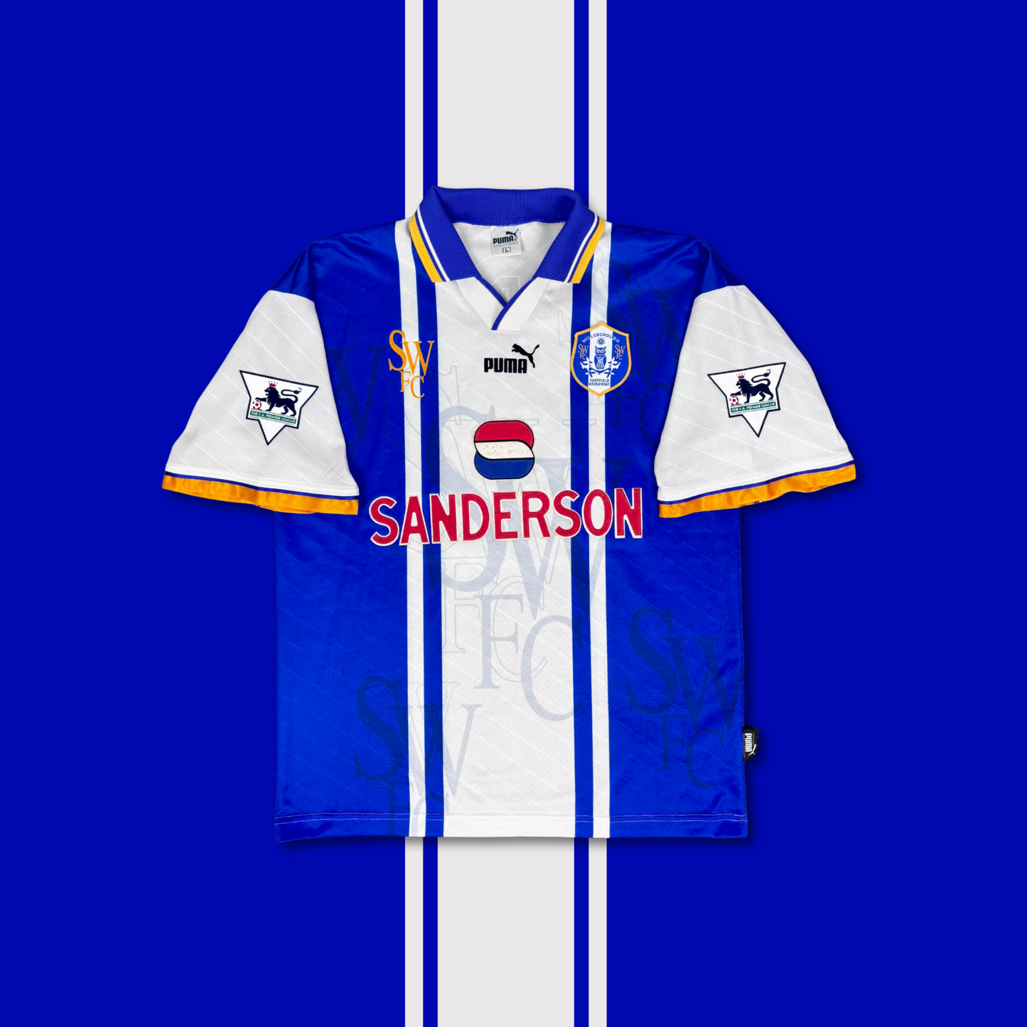 1995/96 Sheffield Wednesday Home Shirt - Carbone - L