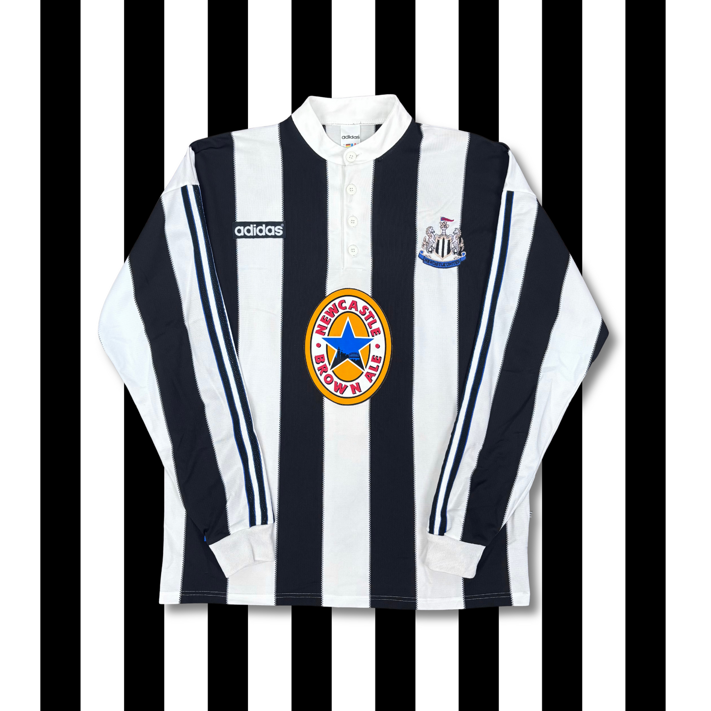 1996/97 Newcastle United Home Longsleeve Shirt - Shearer - L