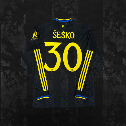 2025/26 Manchester United Away Longsleeve Shirt - Sesko - M - New with Tag