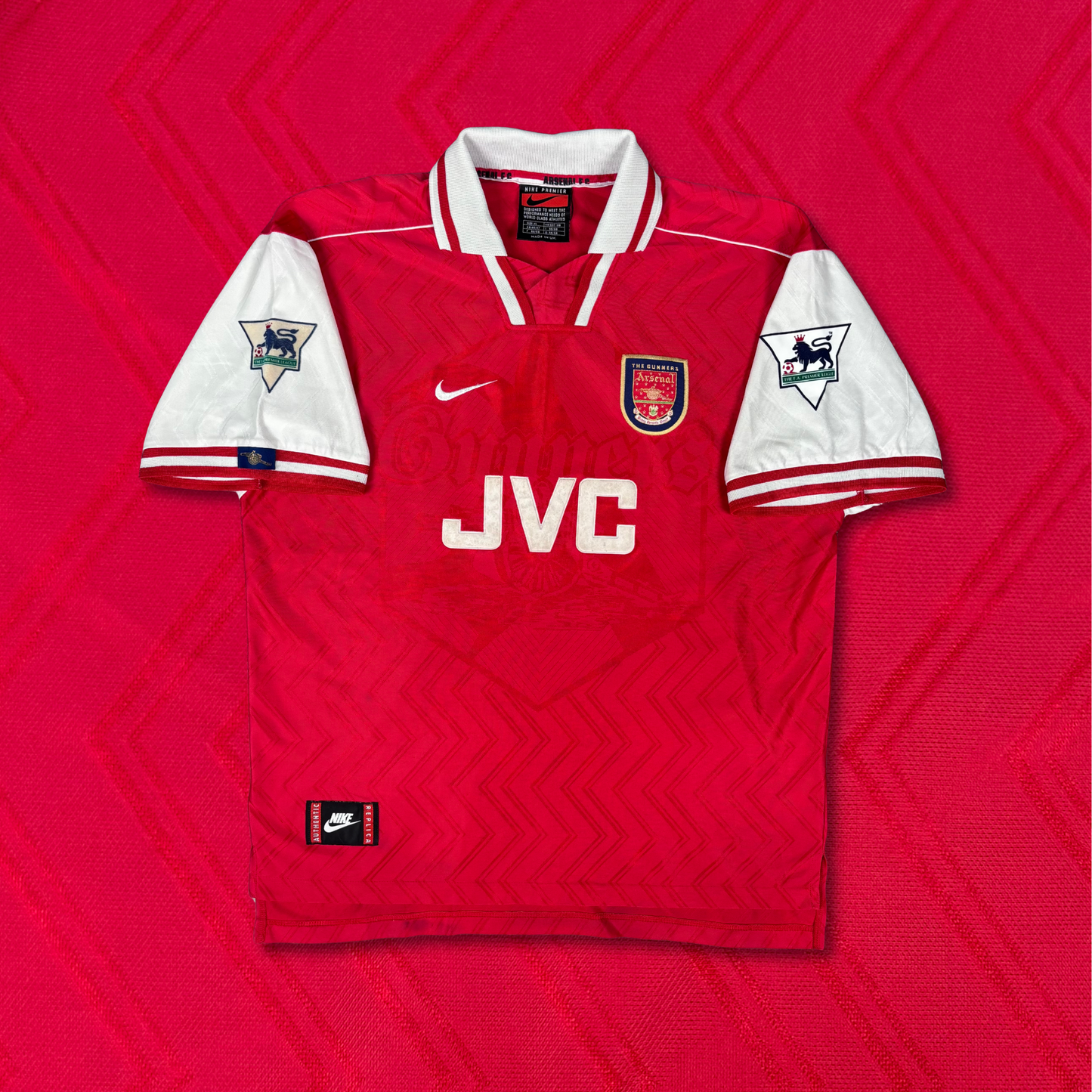 1997/98 Arsenal Home Shirt - Bergkamp - XL