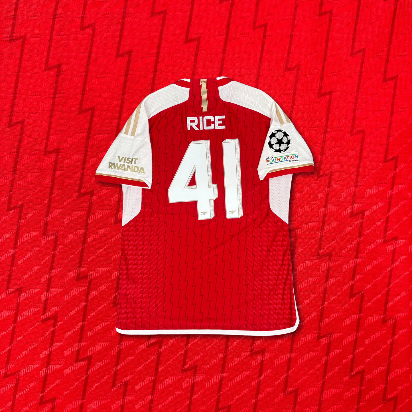 2023/24 Arsenal Home Shirt - Player Issue - Rice - L - New with Tag