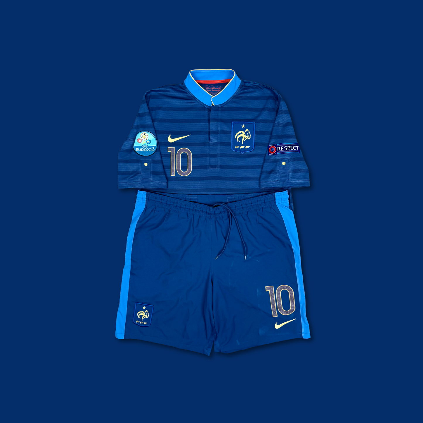 2012/13 France Home Shirt with Short - Benzema - M