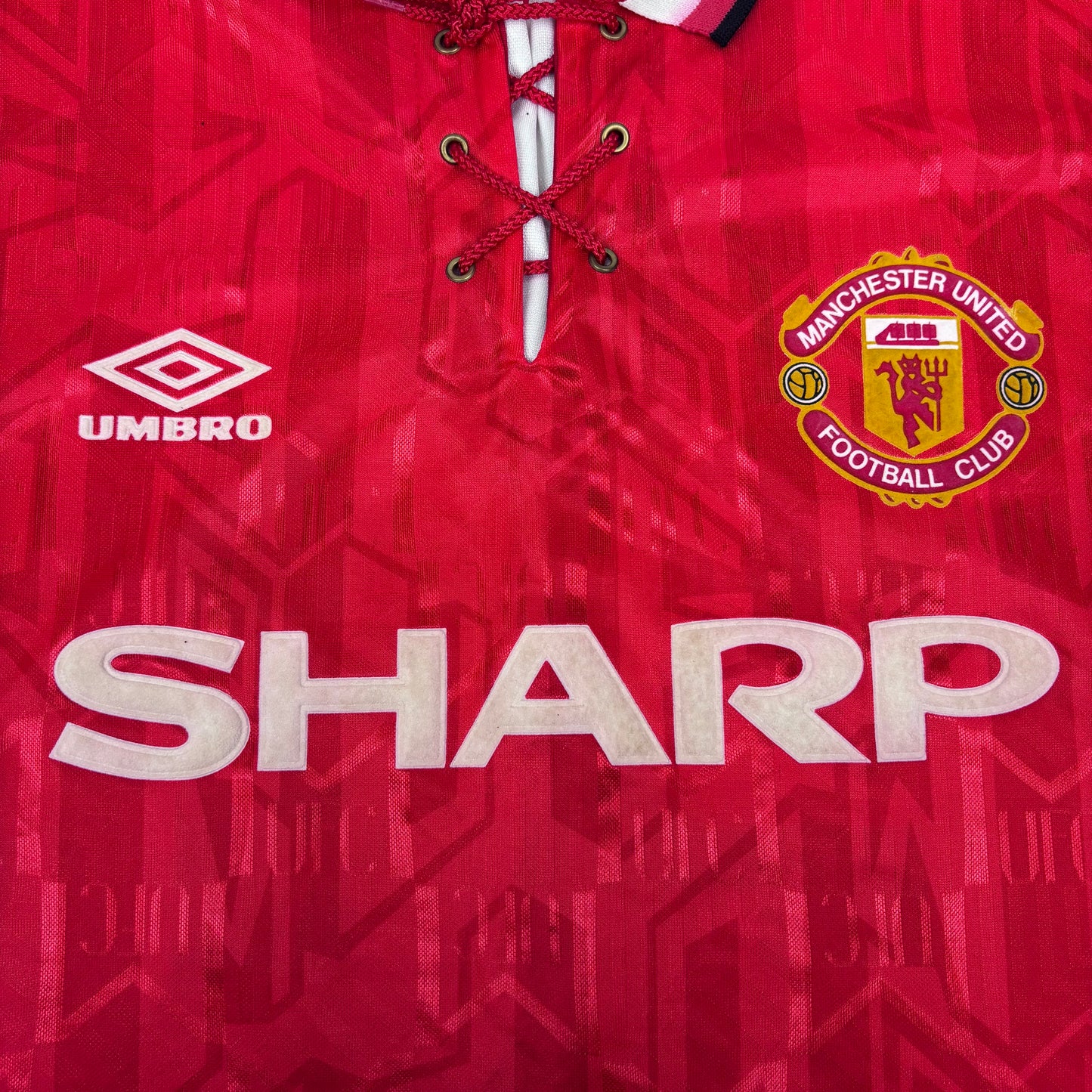 1993/94 Manchester United Home Shirt - Beckham - L