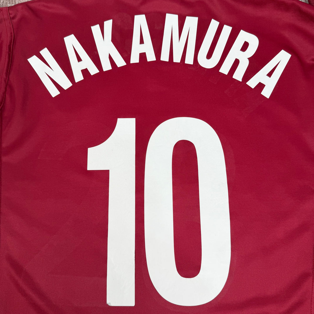 2002/03 Reggina Calcio Home Longsleeve Shirt - Player Issue - Nakamura - XL