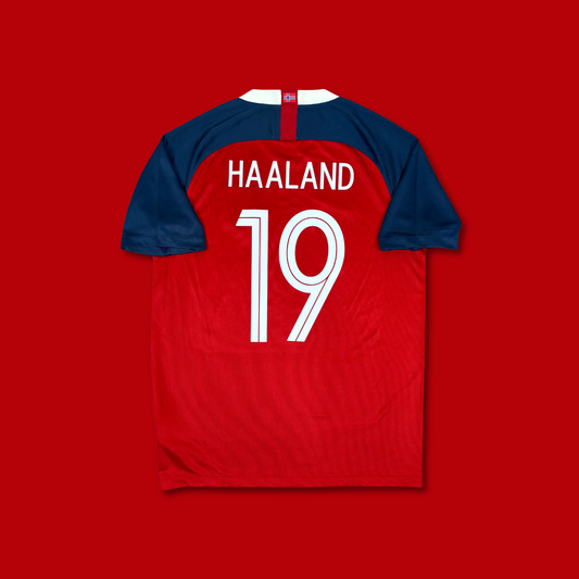 2018/19 Norway Home Shirt - Haaland - M