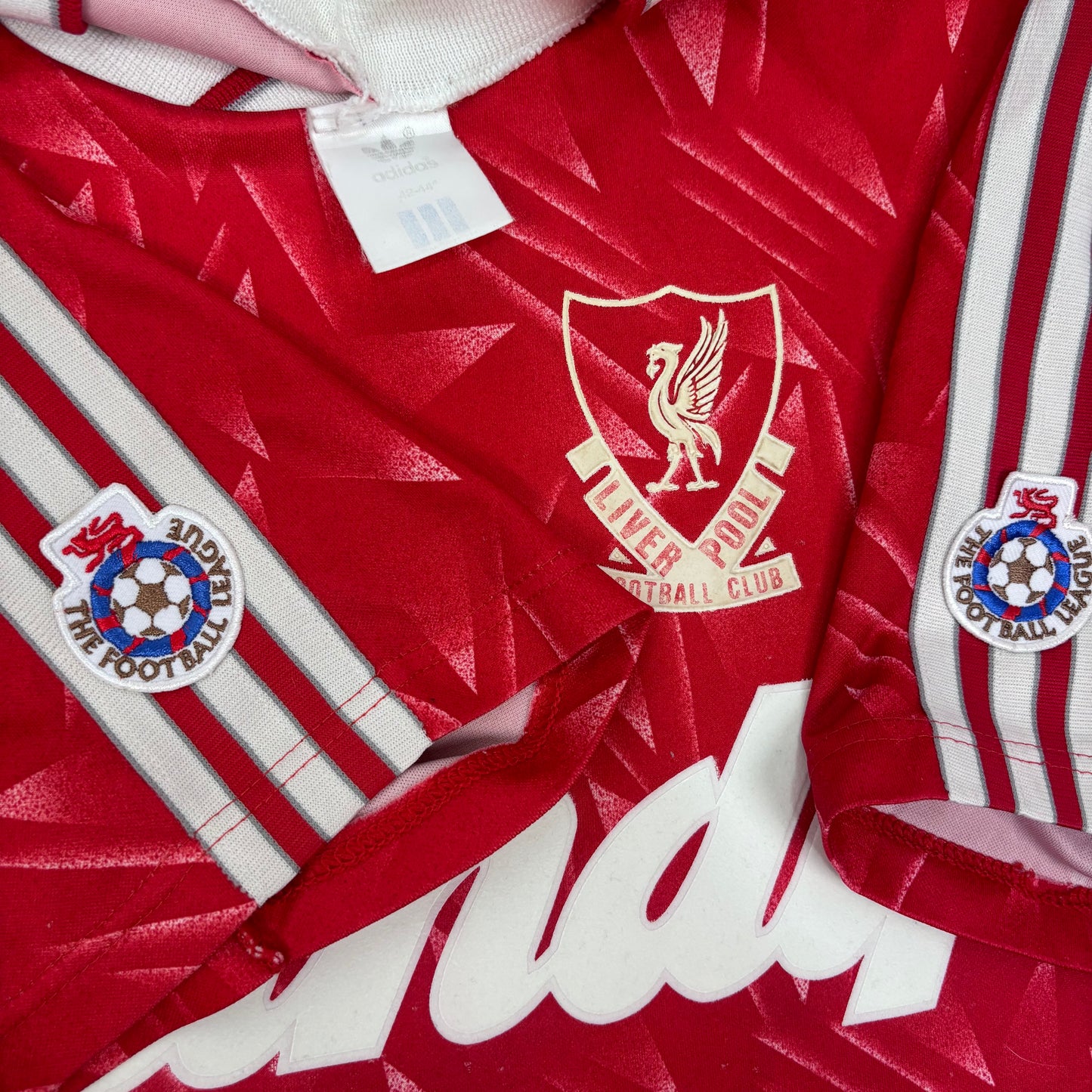 1990/91 Liverpool Home Shirt - Rush - L