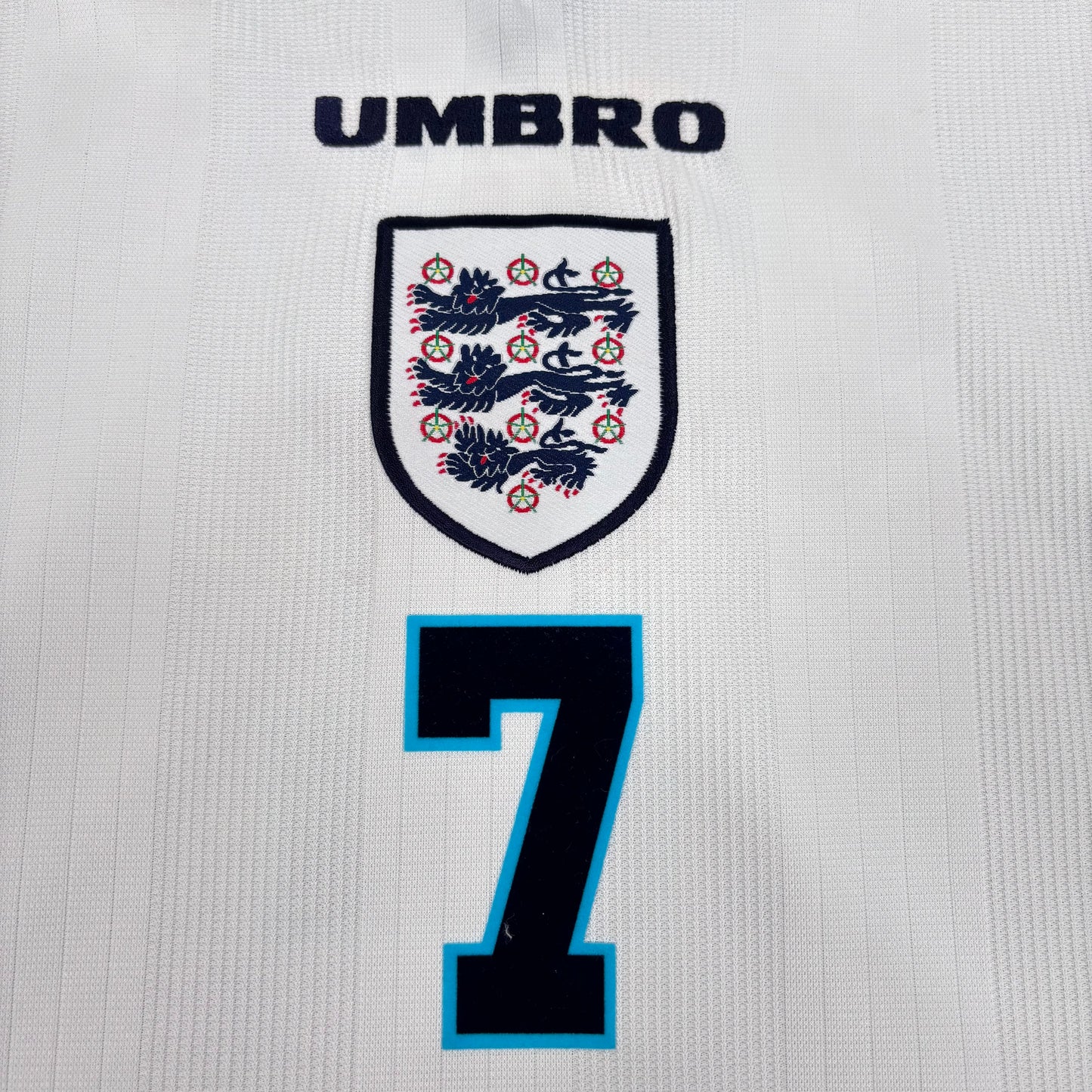 1996/97 England Home Shirt - Beckham - XXL