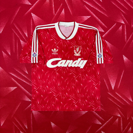 1990/91 Liverpool Home Shirt - Rush - L