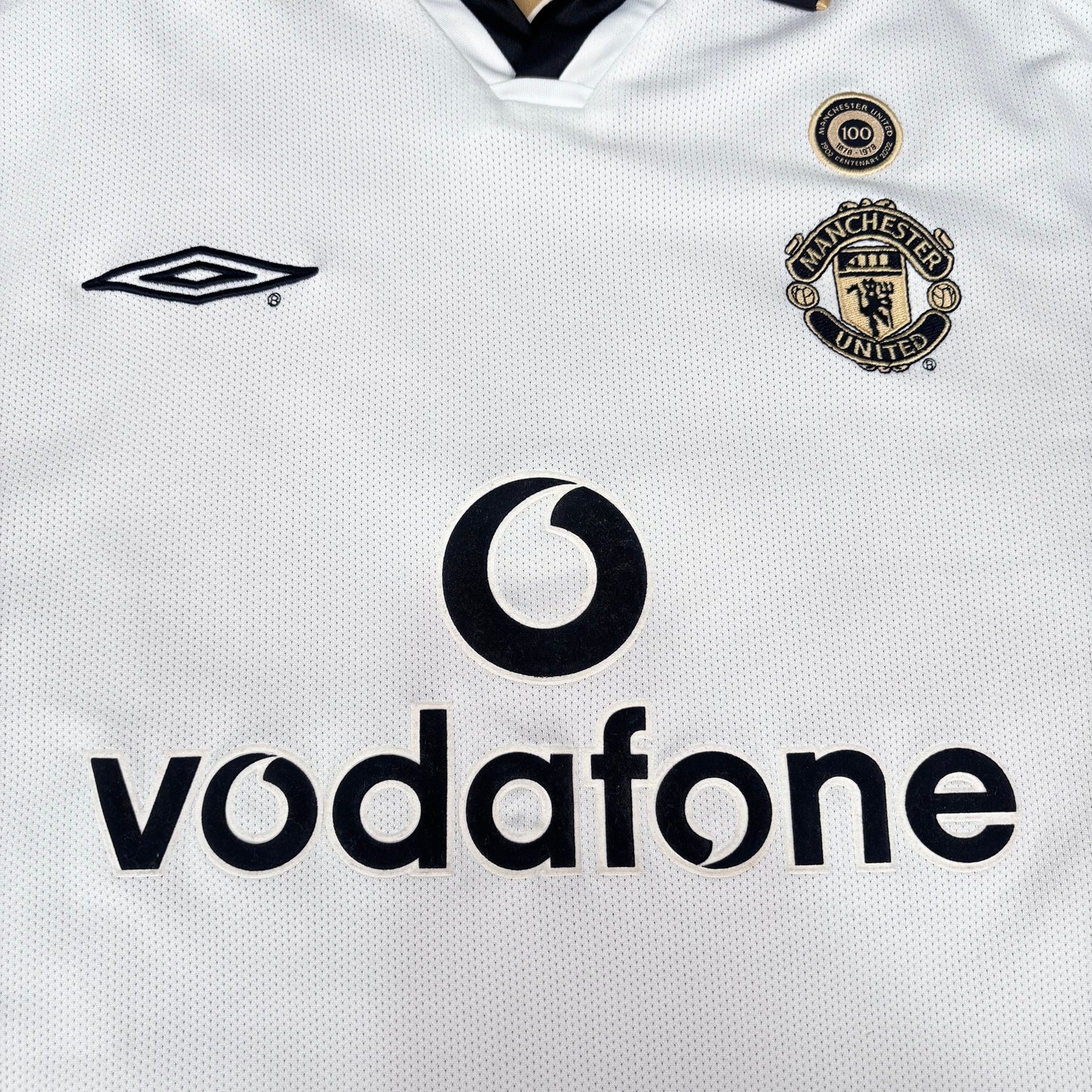 2001/02 Manchester Unitrd Centenary Shirt - Scholes - M