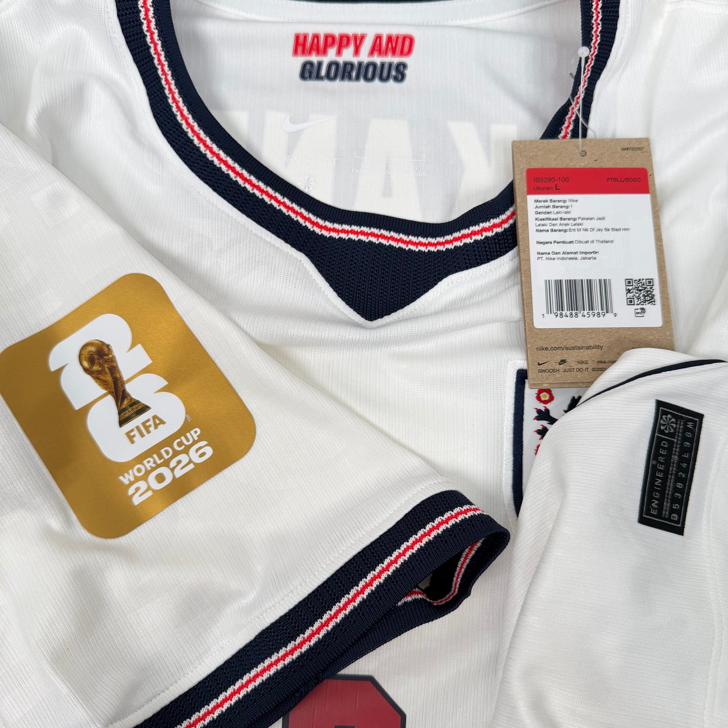 2026/27 England Home Shirt - Kane - New with Tag - L