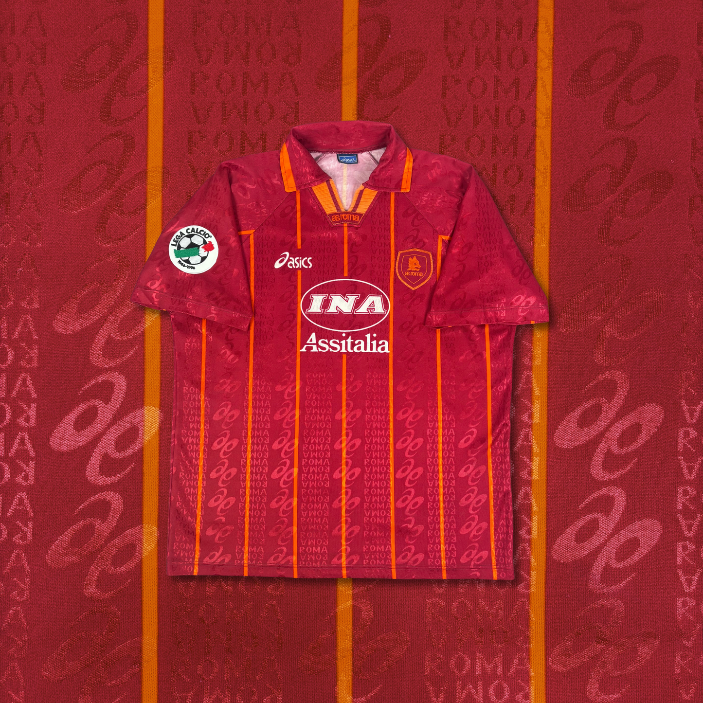 1996/97 AS Roma Home Shirt - Totti - L