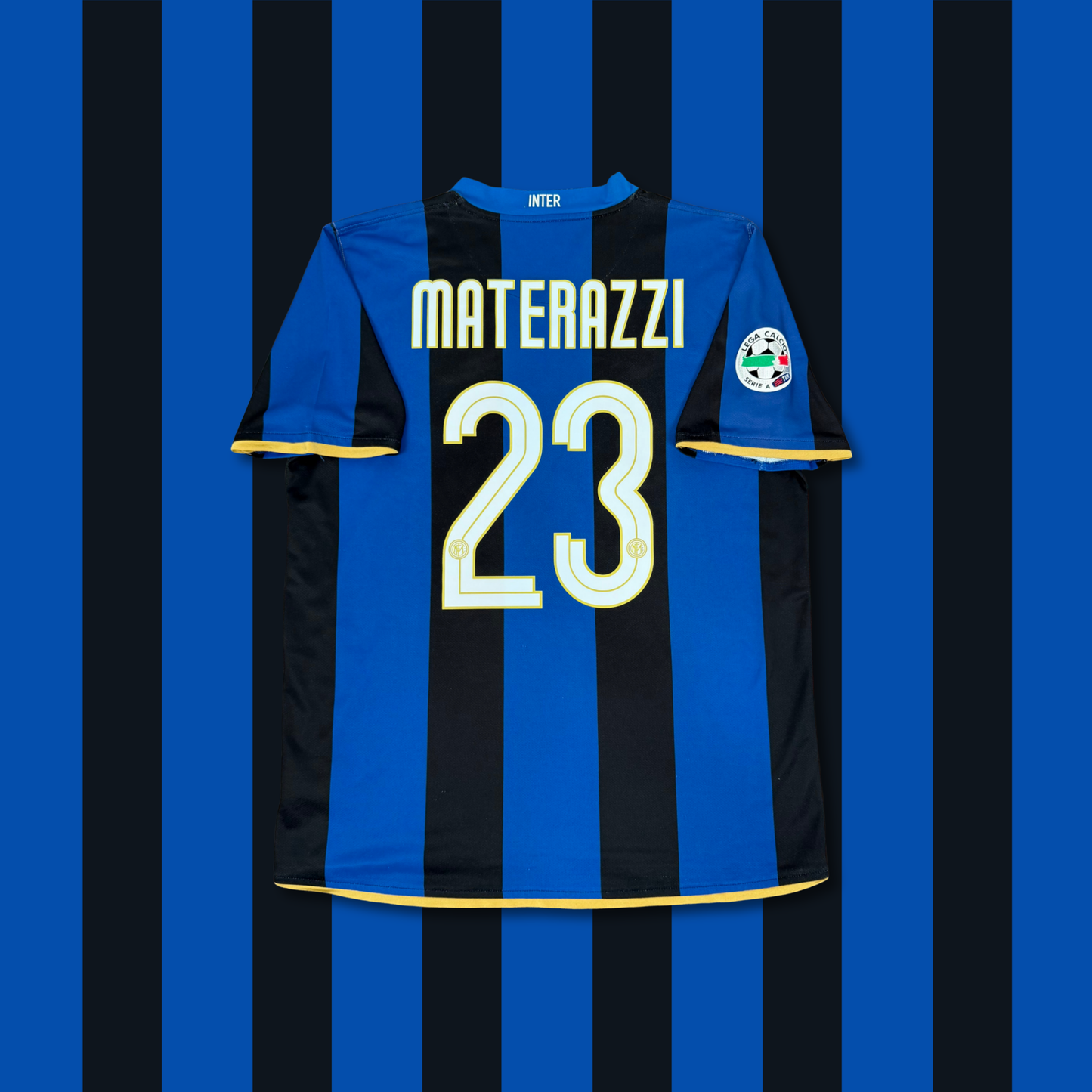 2008/09 Inter Milan Home Shirt - Materazzi - L