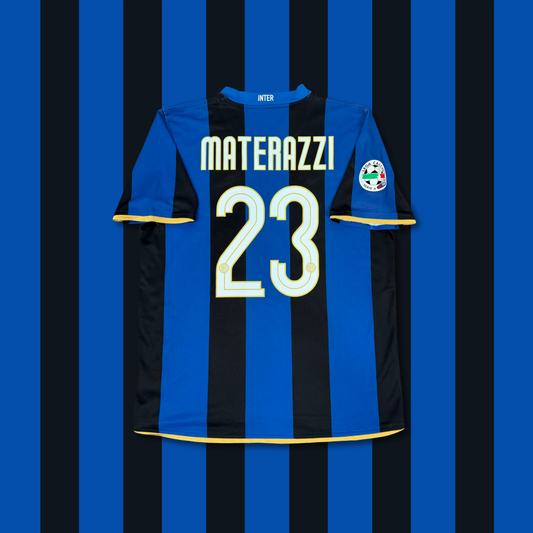 2008/09 Inter Milan Home Shirt - Materazzi - L