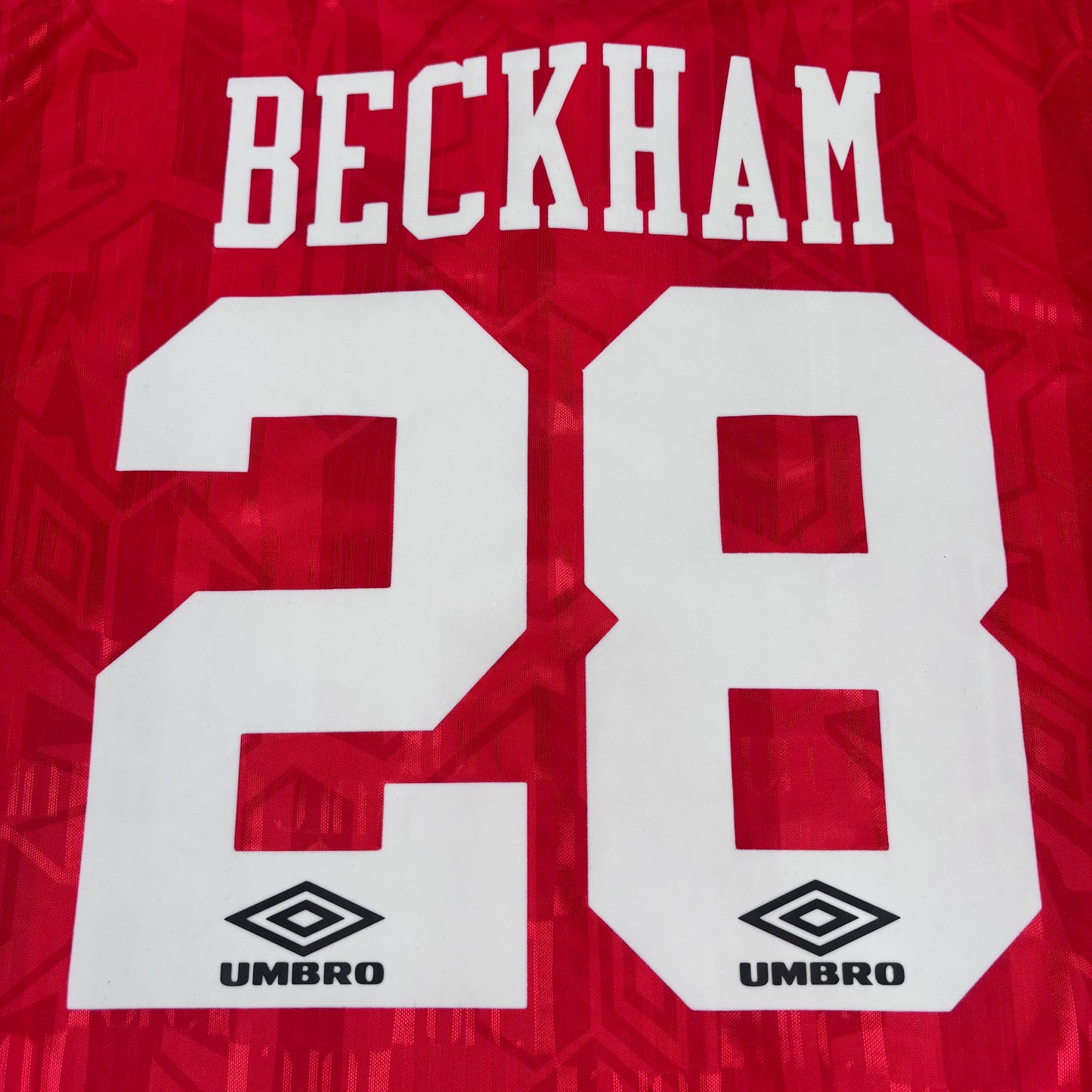 1993/94 Manchester United Home Shirt - Beckham - L