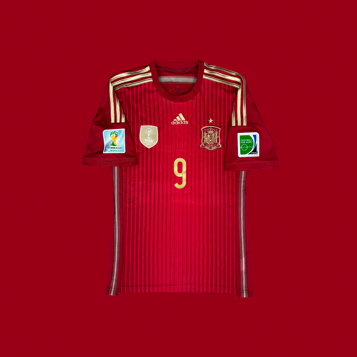2014/15 Spain Home Shirt - Fernando Torres - M
