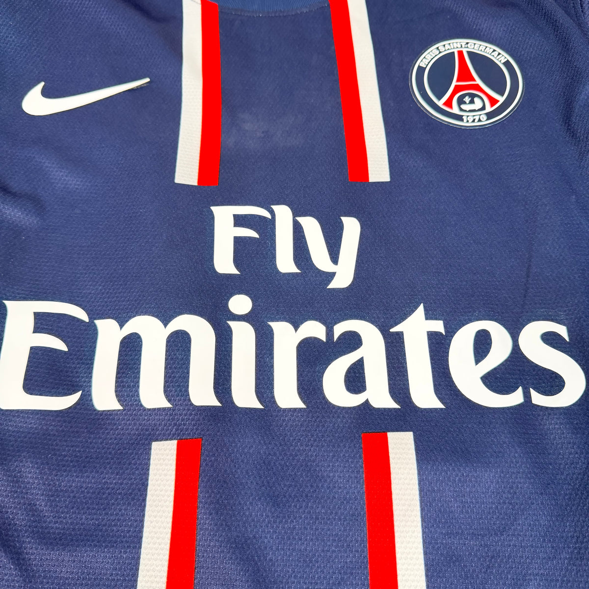 2012/13 Paris Saint-Germain Home Longsleeve Shirt - Player Issue - Beckham - L