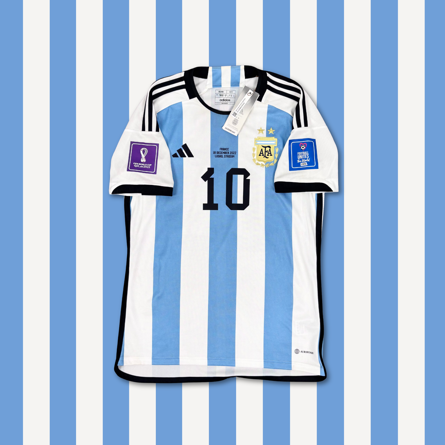 2022/23 Argentina Home Shirt - Messi - New with Tag - M
