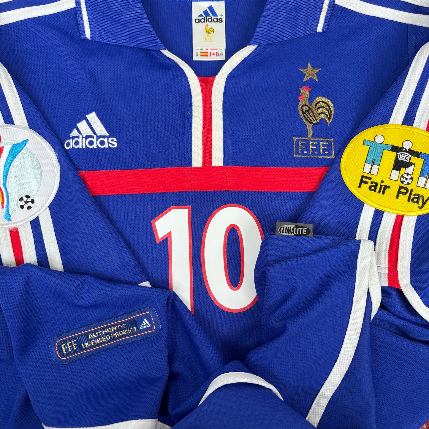 2000/01 France Home Shirt - Zidane - XL
