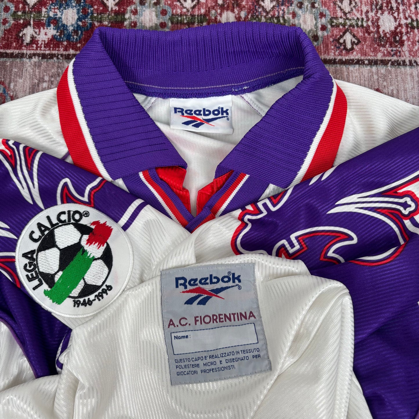 1995/96 Fiorentina Away Longsleeve Shirt - Batistuta - L