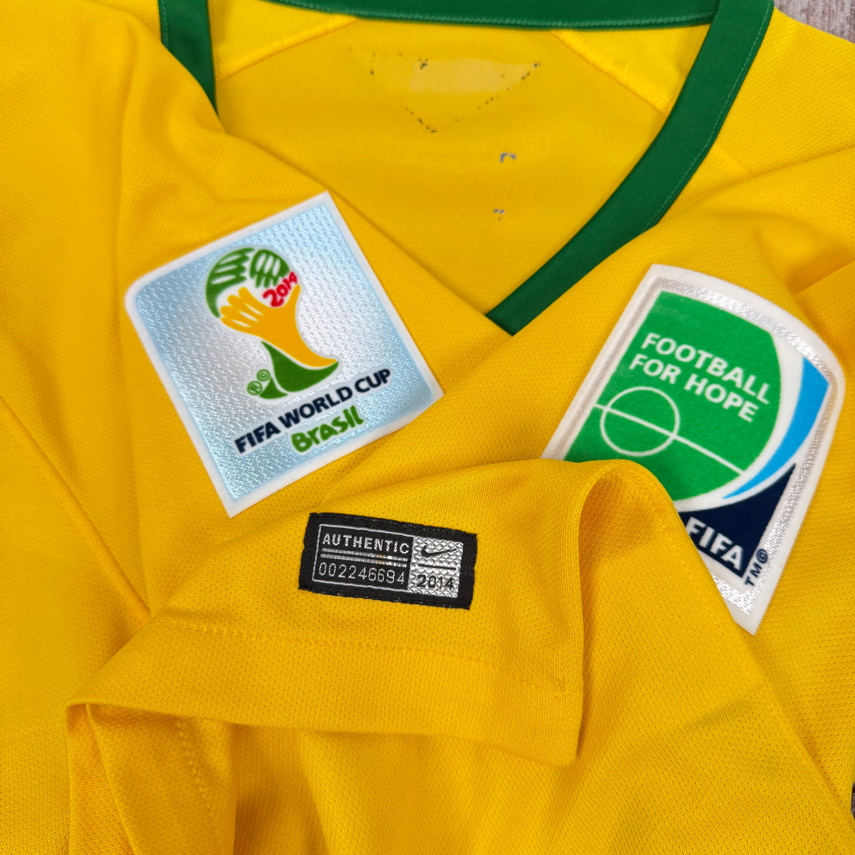 2014/15 Brazil Home Shirt -  Neymar - M