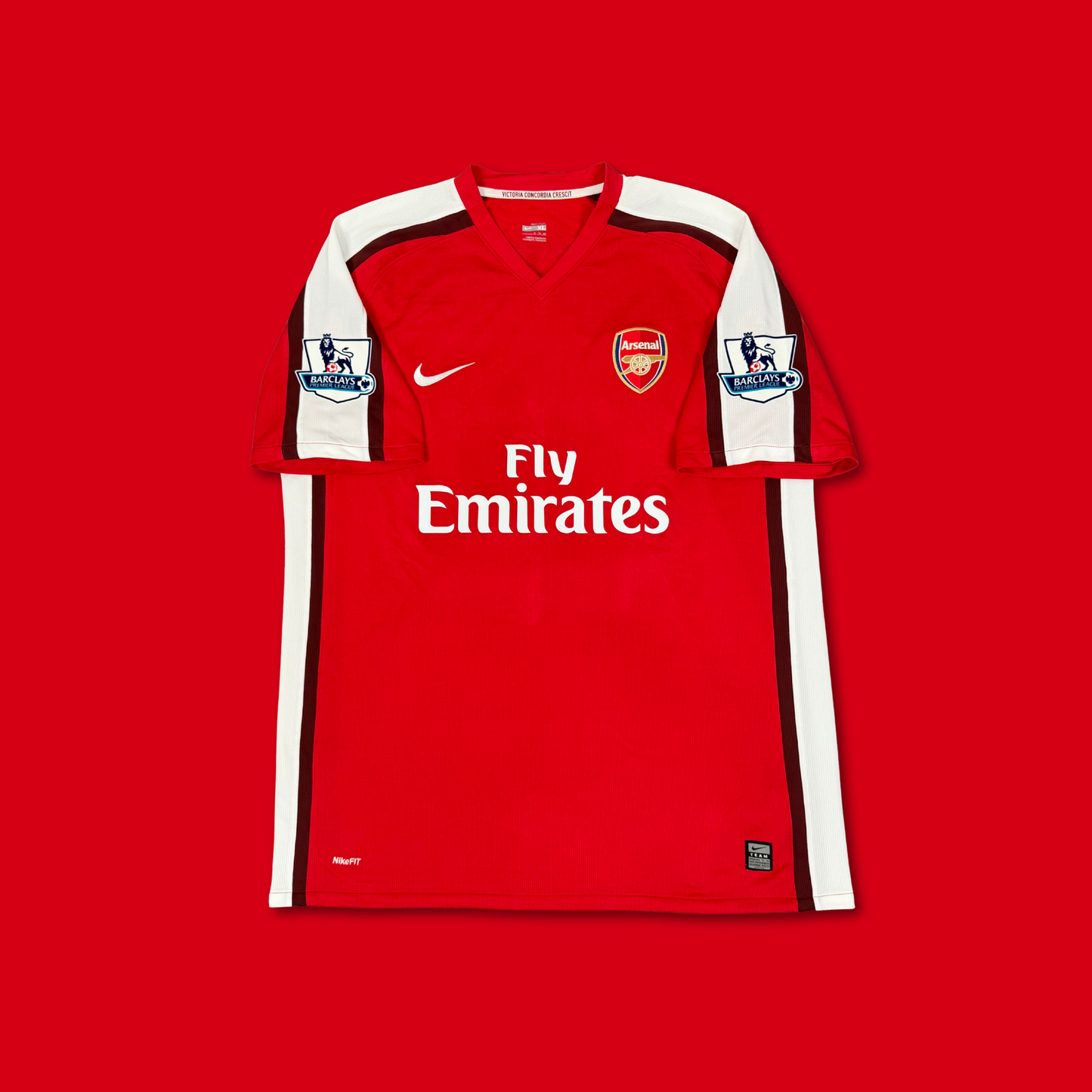 2008/09 Arsenal Home Shirt - Bentdner - XL