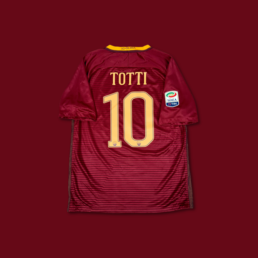 2016/17 AS Roma Home Shirt - Totti - M