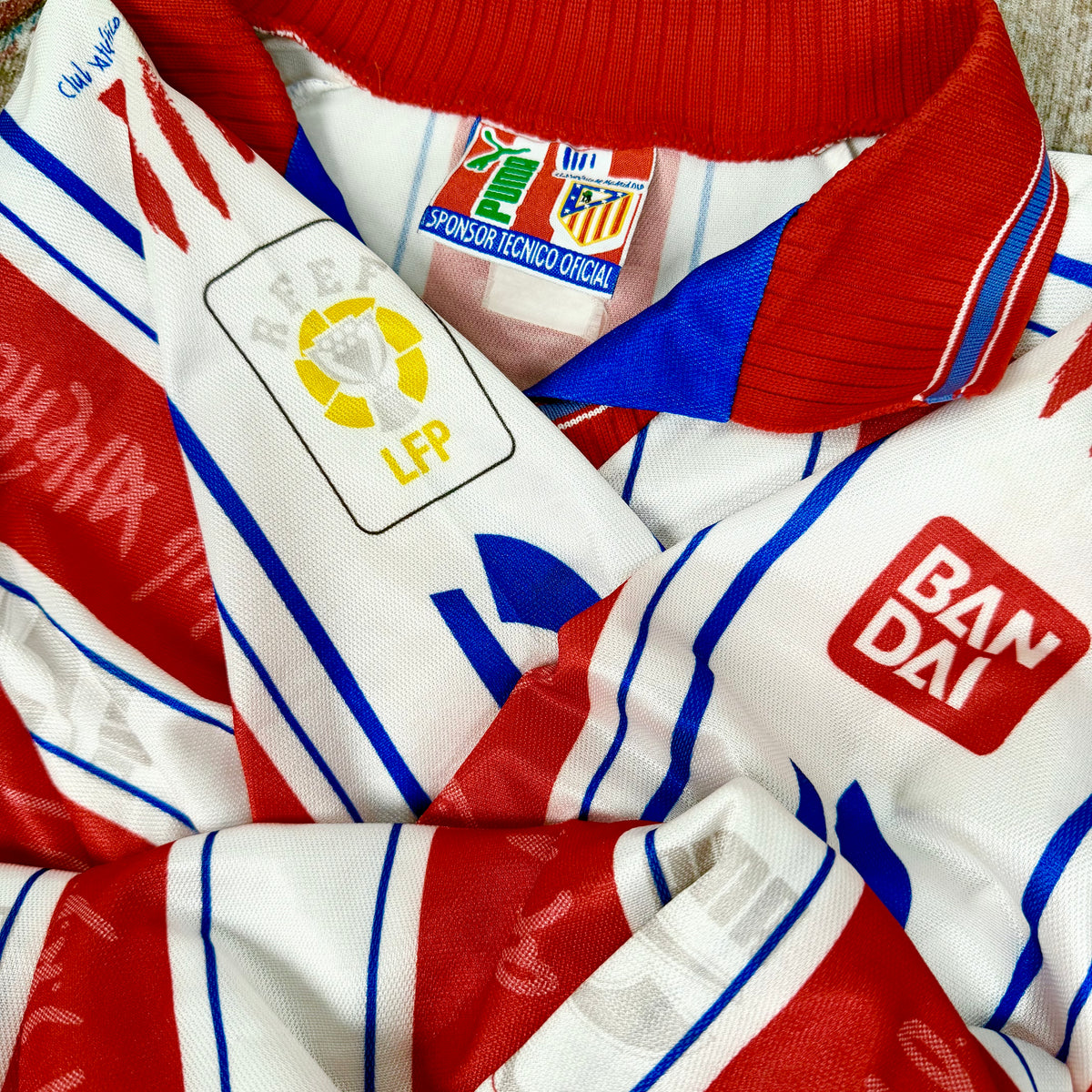 1996/97 Atletico madrid Home Shirt - Diego Simeone - XL