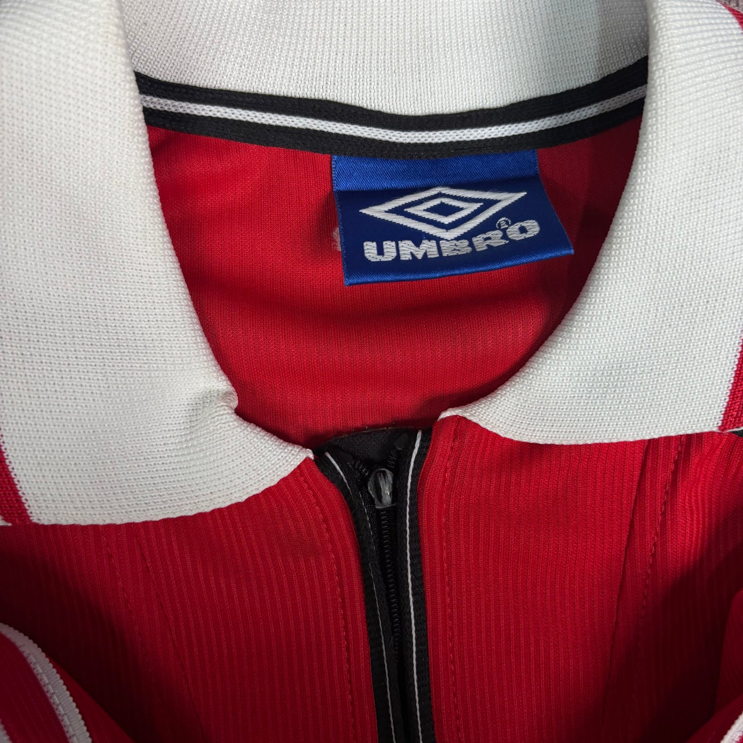 1999/00 Manchester United Home Longsleeve Shirt - Beckham - L