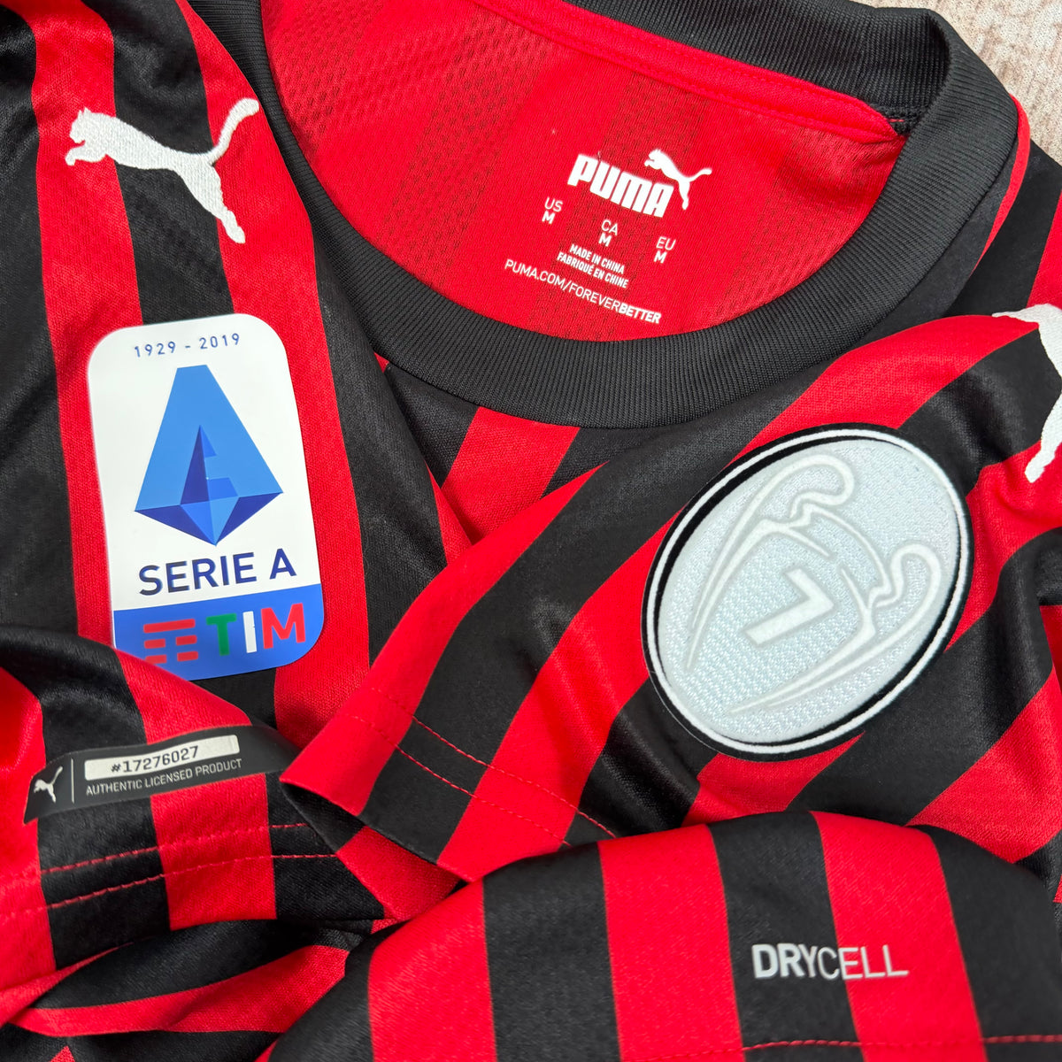 2019/20 AC Milan Home Shirt - Theo - M