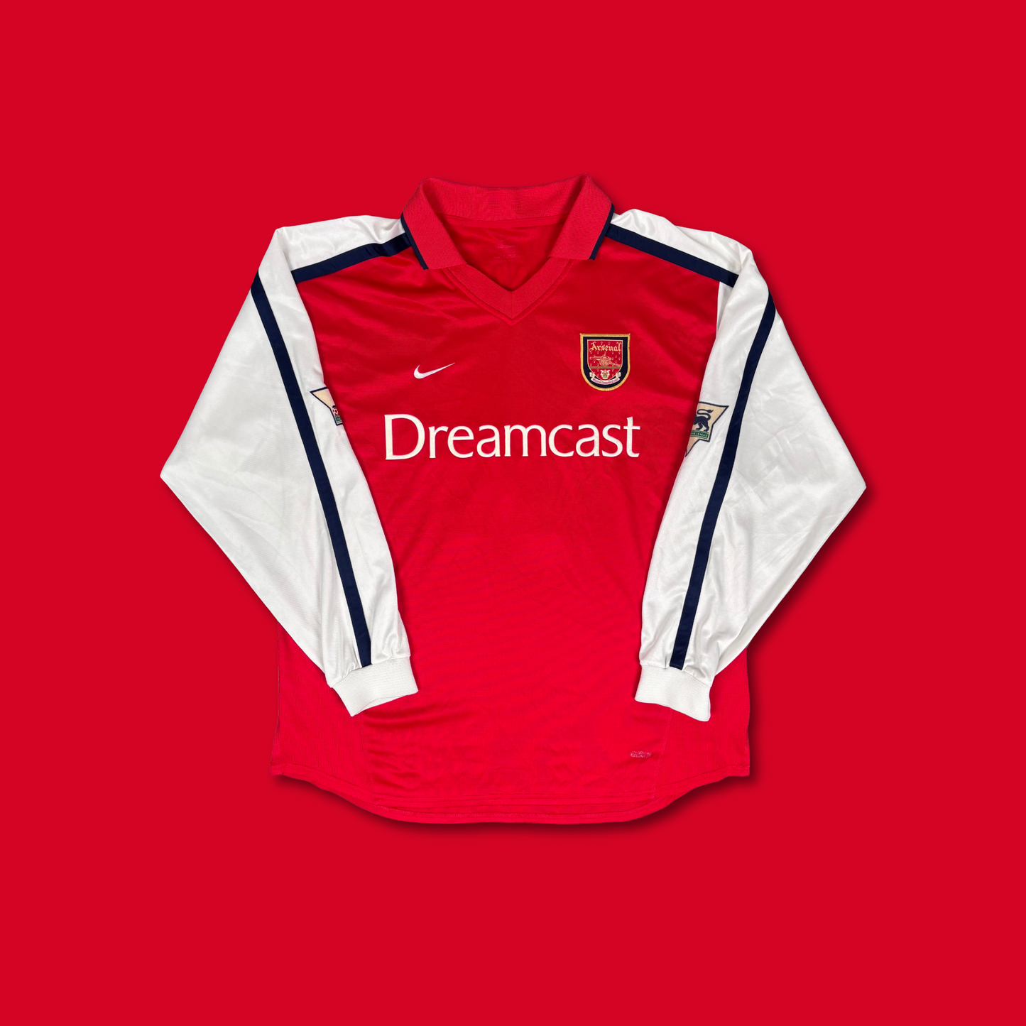 2000/01 Arsenal Home Longsleeve Shirt - Henry - L