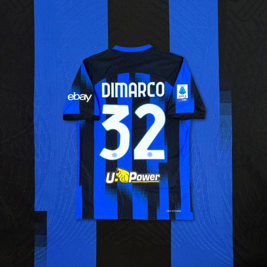 2023/24 Inter Milan Home Shirt - Player Issue - Dimarco - M