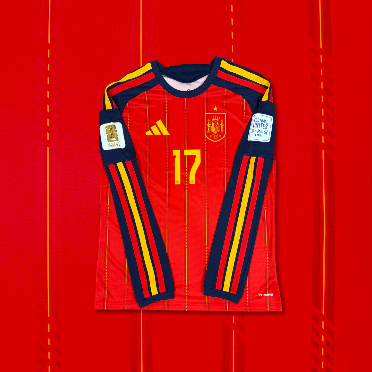 2026/27 Spain Home Longsleeve Shirt  - Willliams Jr - M