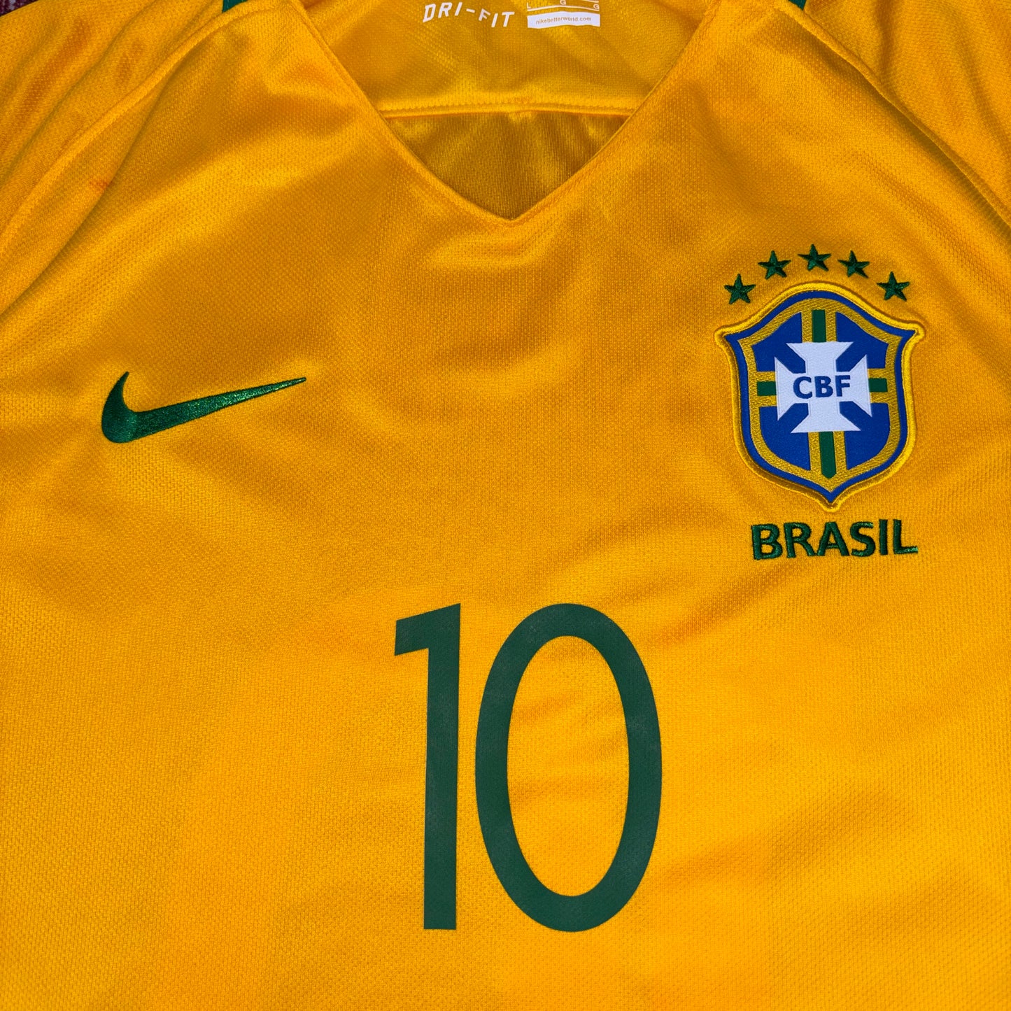 2017/18 Brazil Home Shirt - Neymar JR - L
