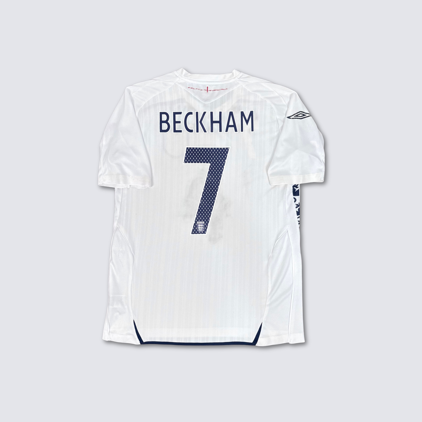 2007/08 England Home Shirt - Beckham - M