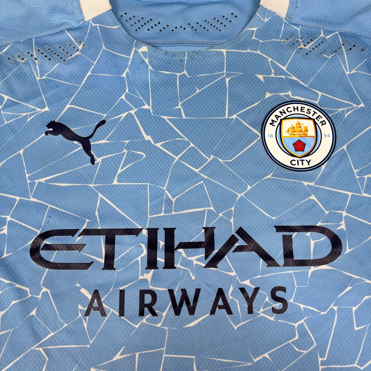 2020/21 Manchester City Home Shirt - Player Issue - De Bruyne - L