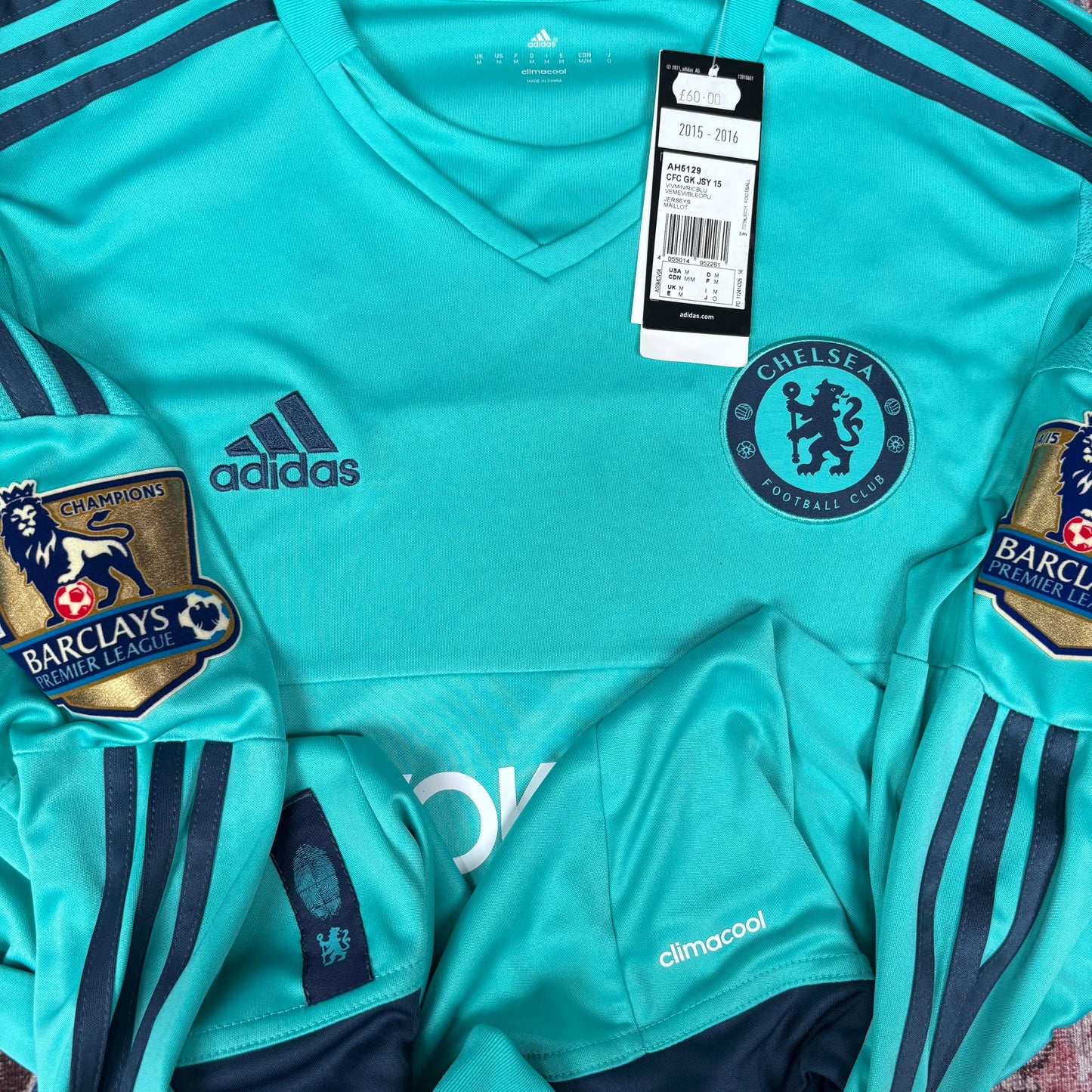 2015/16 Chelsea Goalkeeper Shirt - Curtois - M - New with Tag