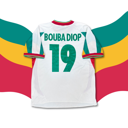 2002/03 Senegal Home Shirt - Papa Diop - L