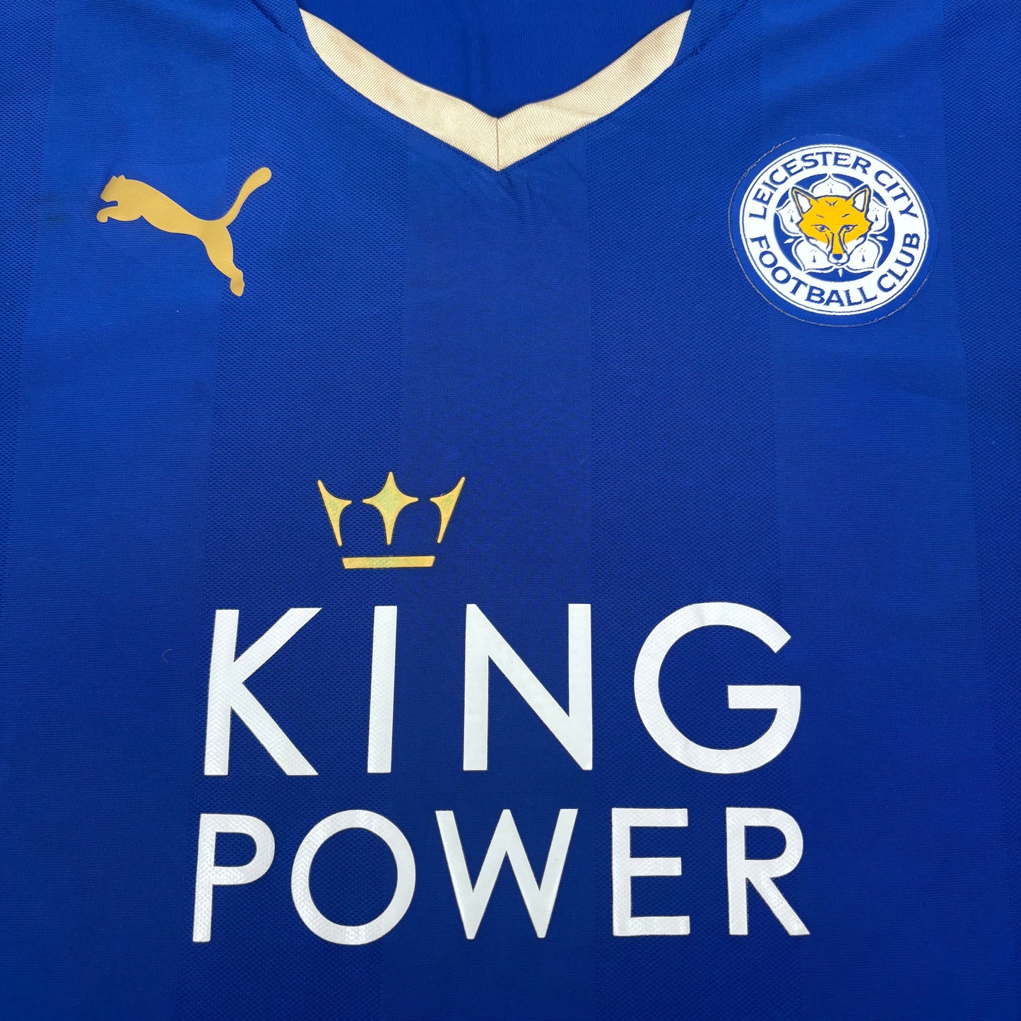 2015/16 Leicester City Home Shirt - Vardy - L