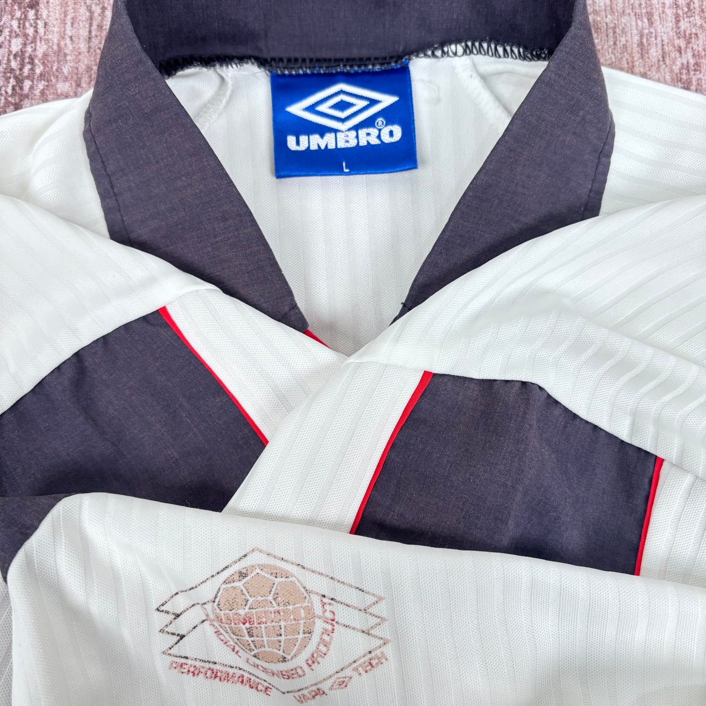 1998/99 England Home Shirt - Scholes - L