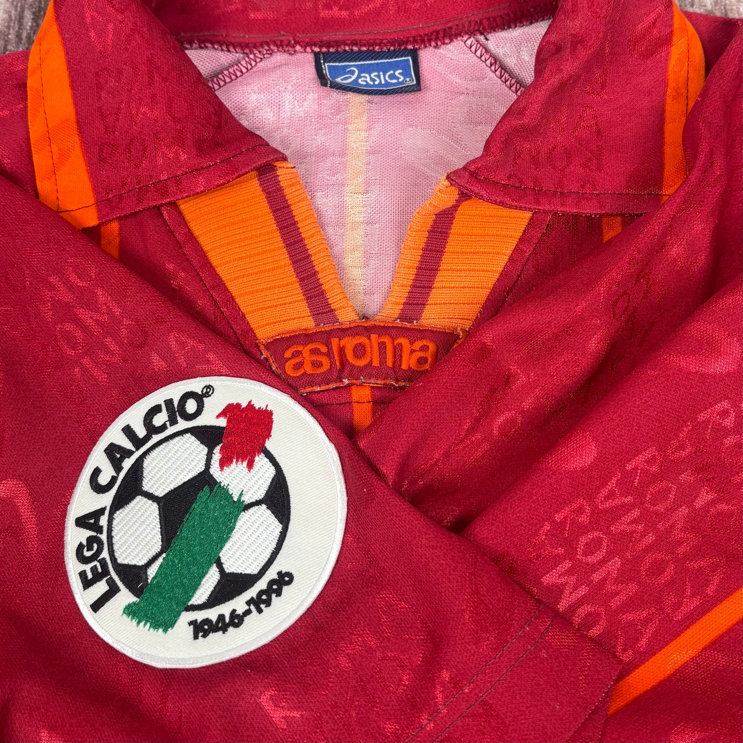 1996/97 AS Roma Home Shirt - Totti - L