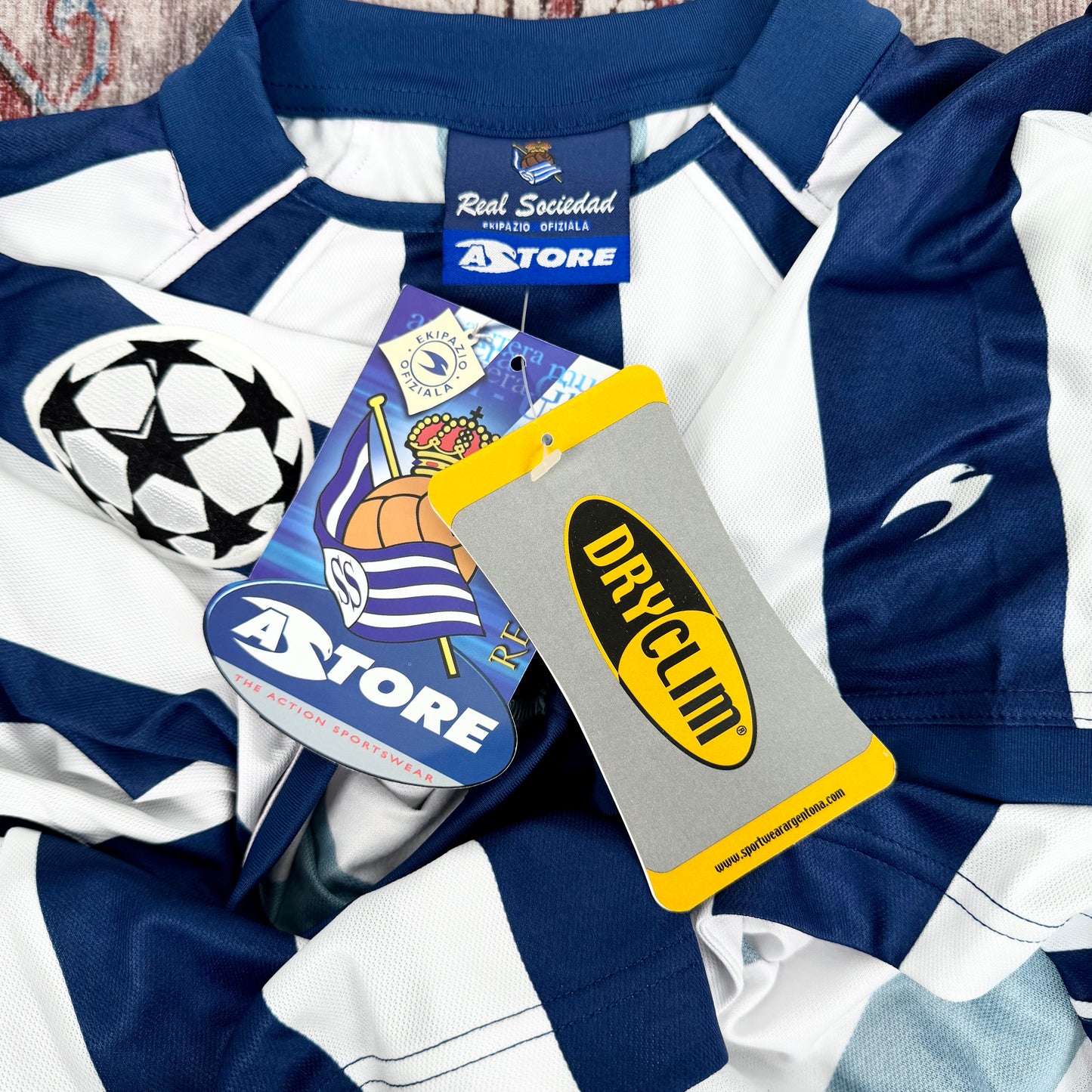 2003/04 Real Sociedad Home Shirt - Alonso - New with Tag - XL