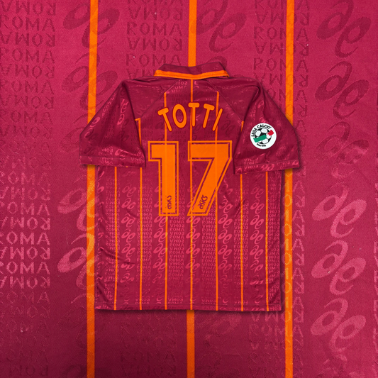 1996/97 AS Roma Home Shirt - Totti - XL