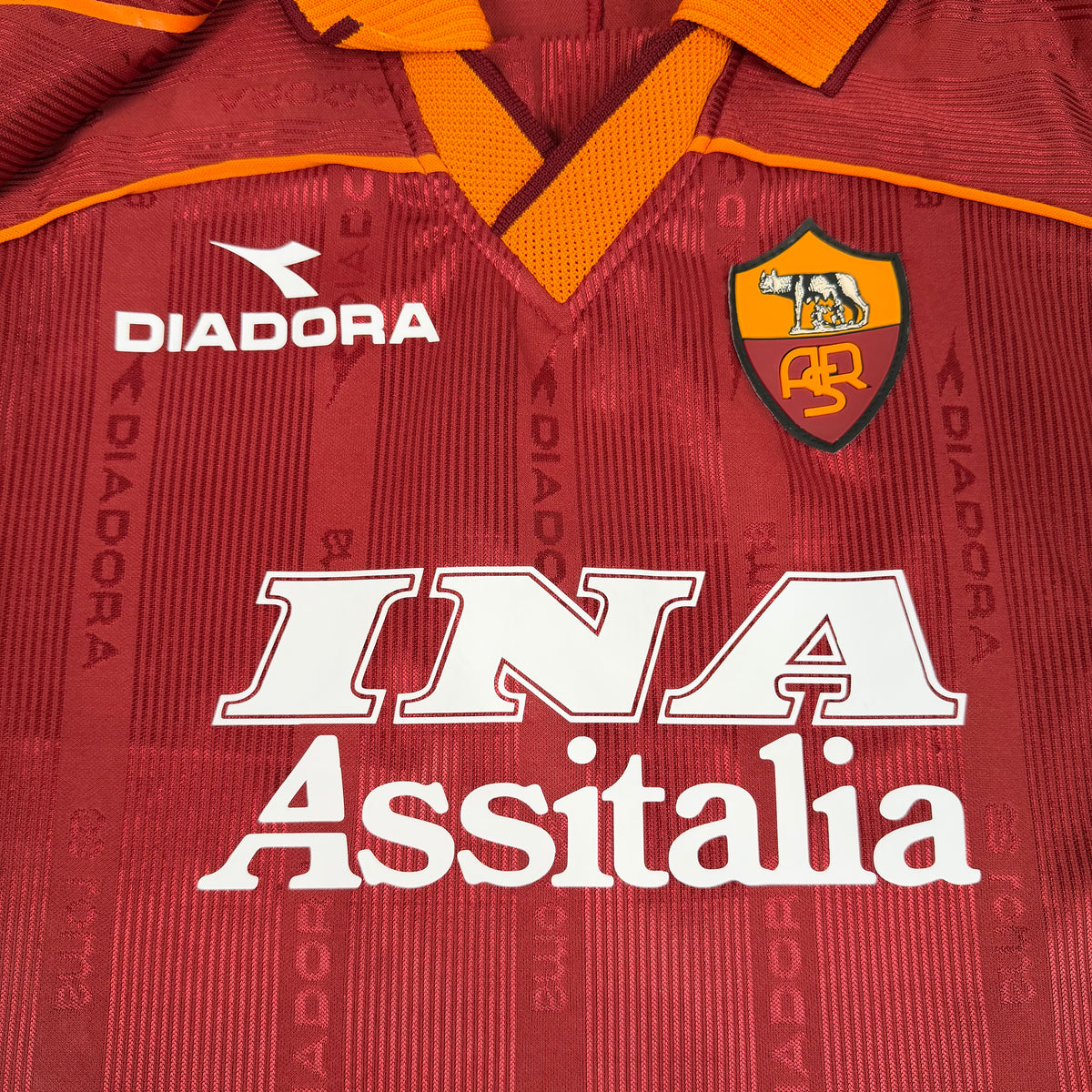 1998/99 AS Roma Home Shirt - Nakata - XL