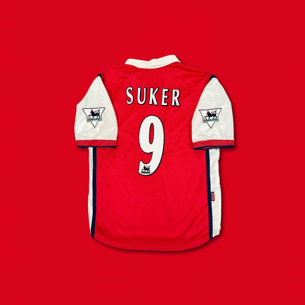 2000/01 Arsenal Home Shirt - Suker - L