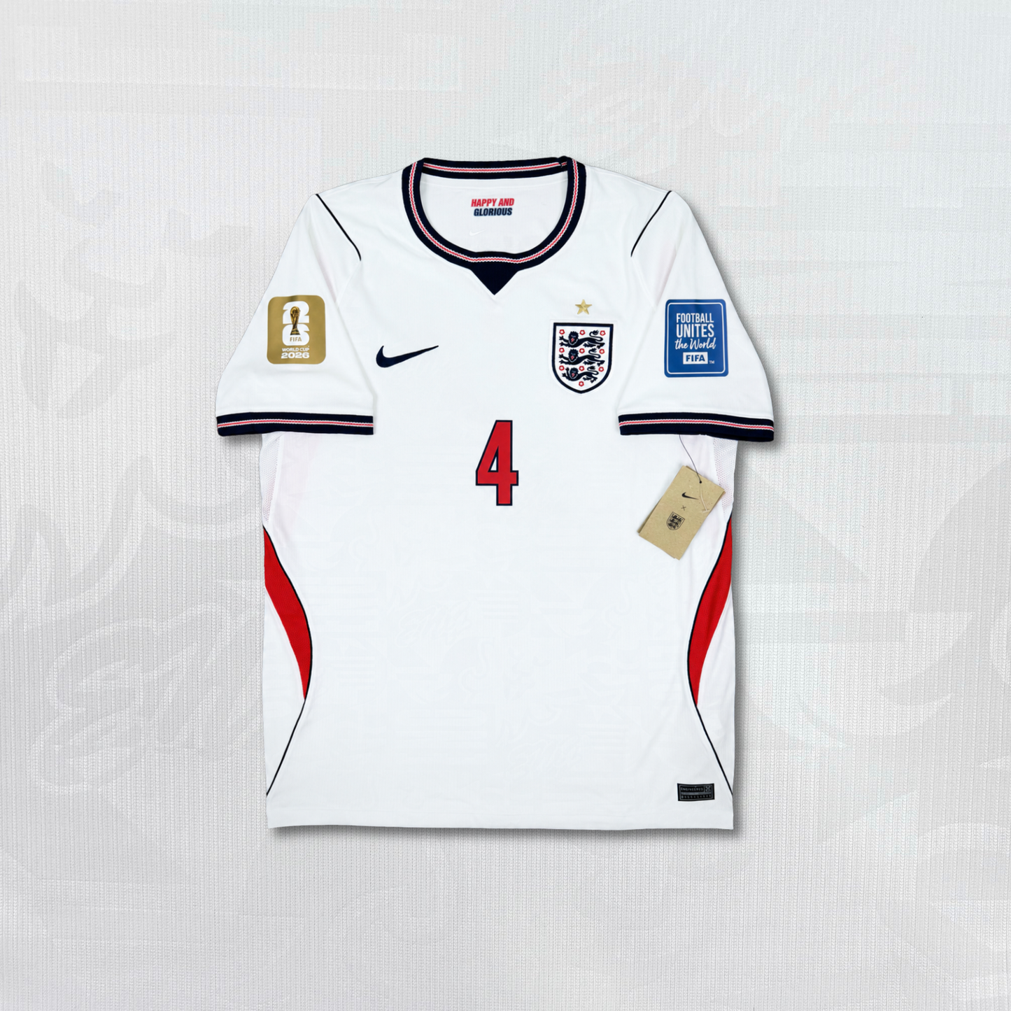 2026/27 England Home Shirt - Rice - New with Tag - L