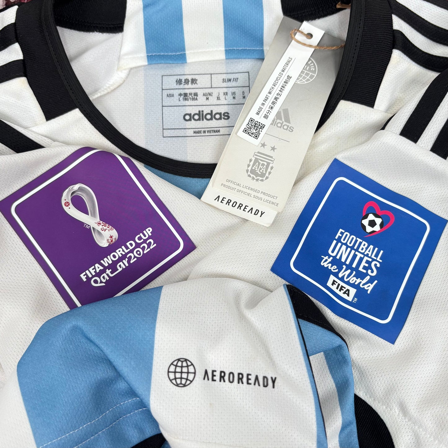 2022/23 Argentina Home Shirt - Messi - New with Tag - M