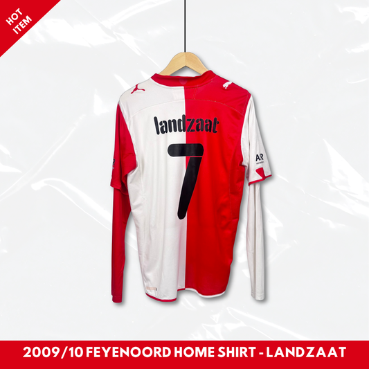 2009/10 Feyenoord Home Shirt - Landzaat - Longsleeve - M
