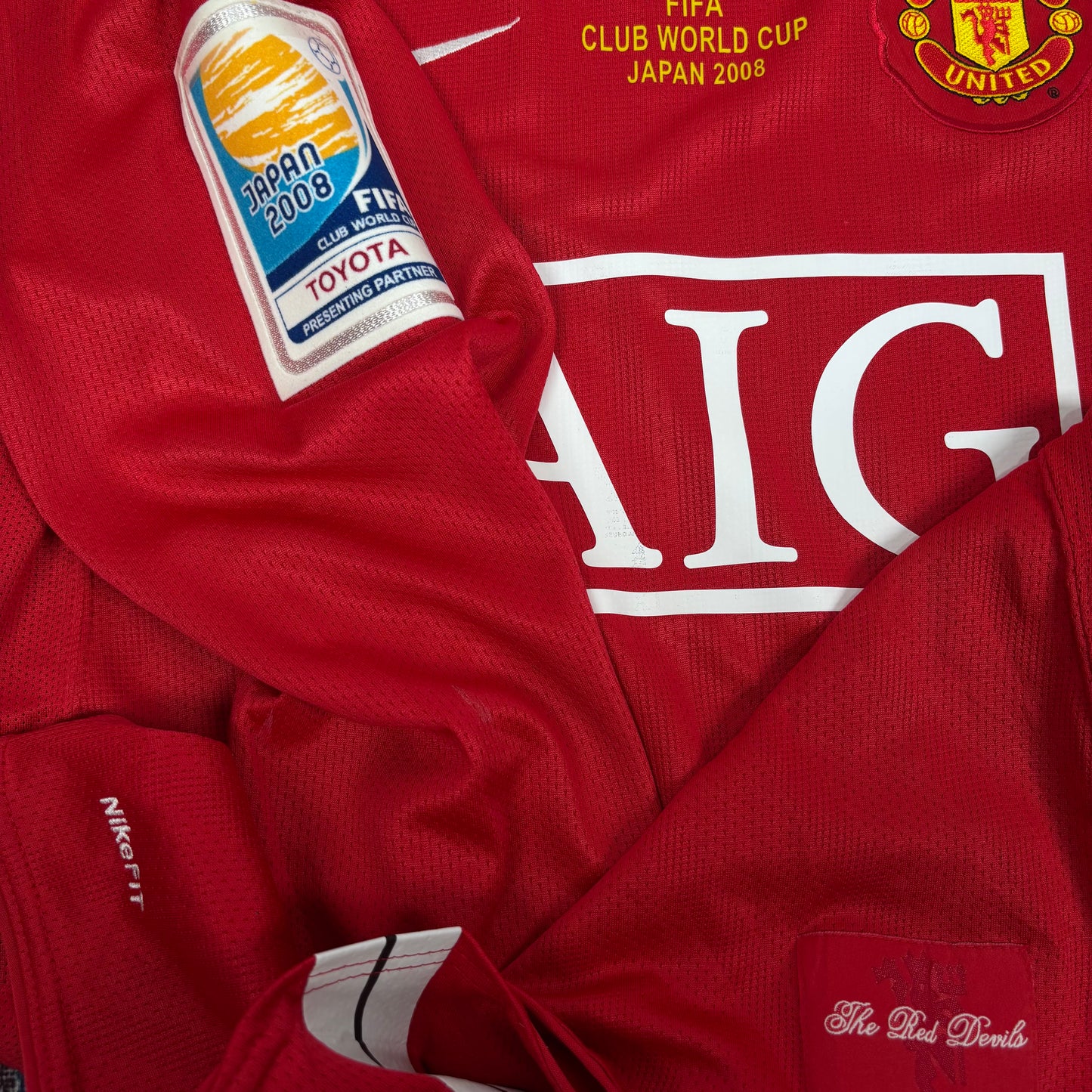 2008/09 Manchester United Home Longsleeve Shirt - Ronaldo - S